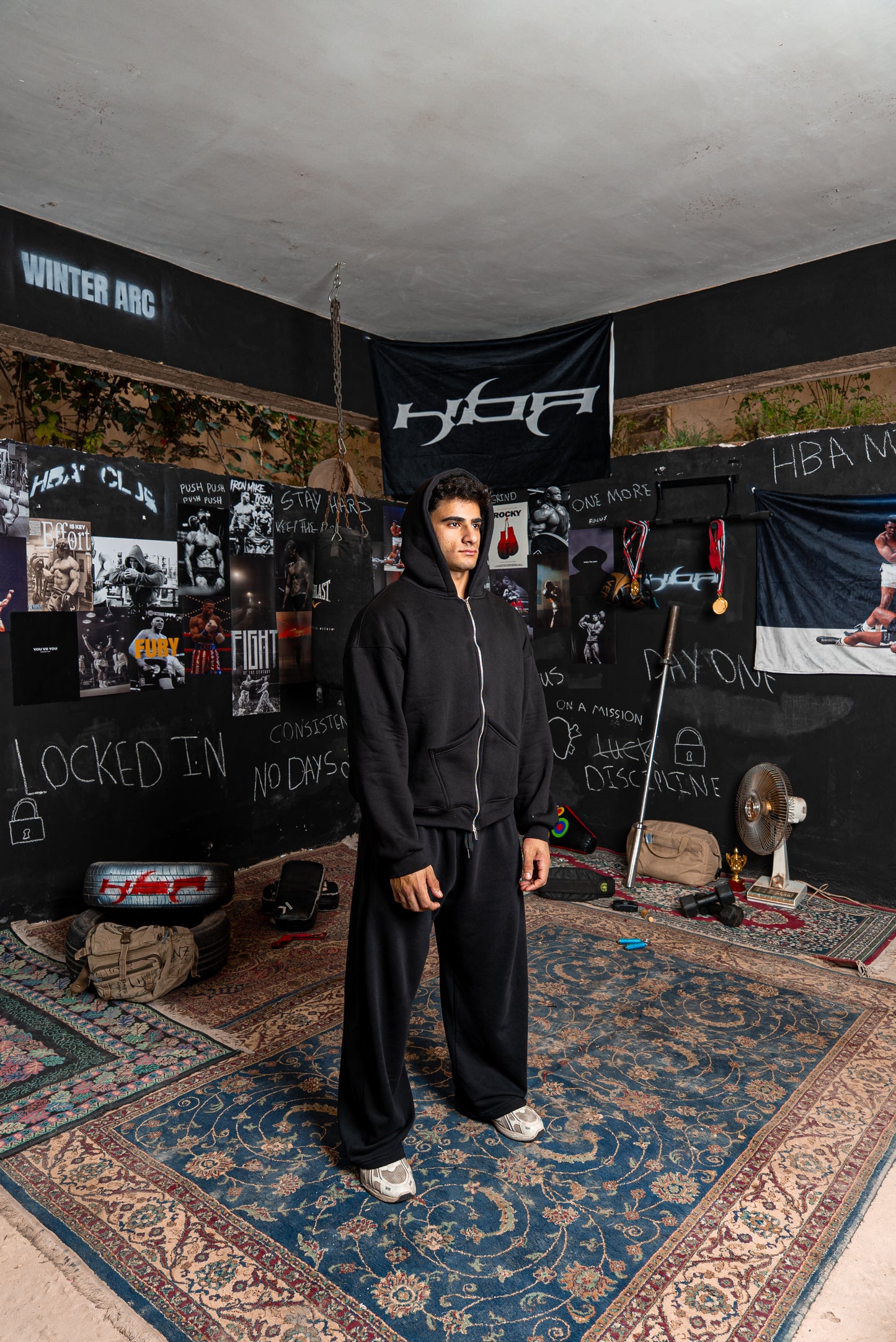 BLACK HBA-CLUB ZIPPER