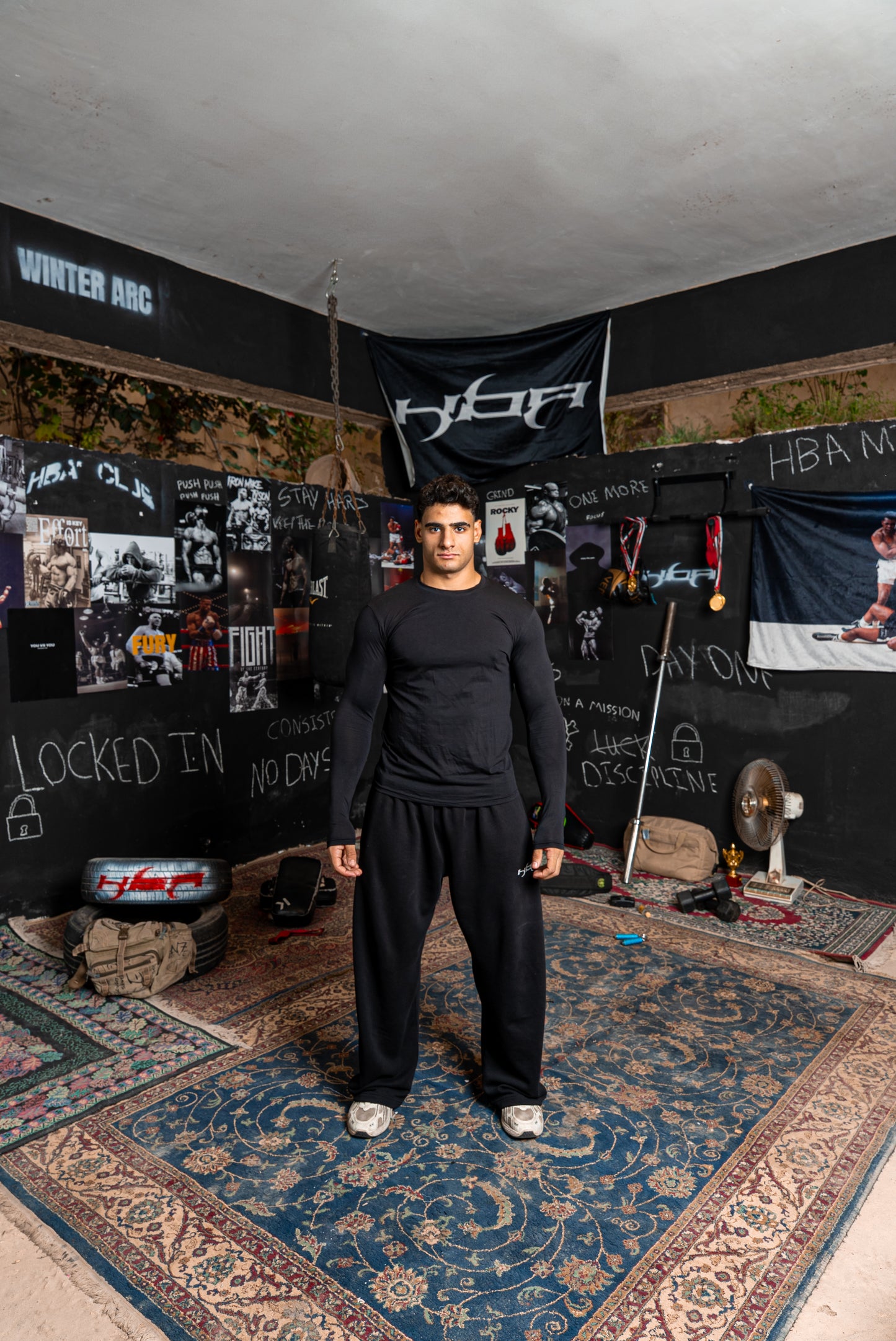 BLACK HBA Slim Fit T-Shirt