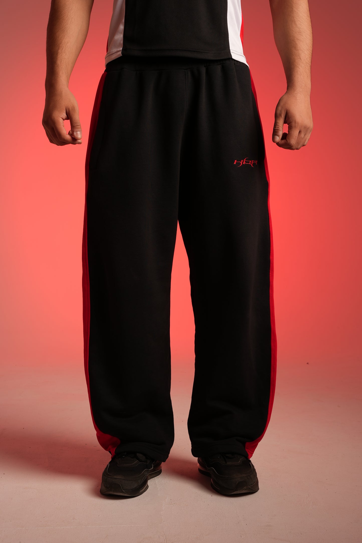 Black Paneled Pants