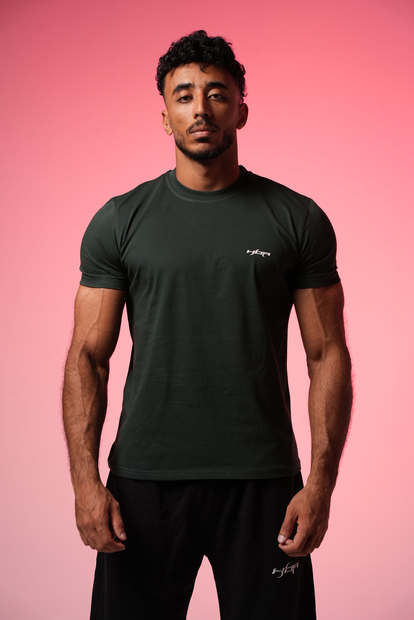 Basic olive regular t-shirt