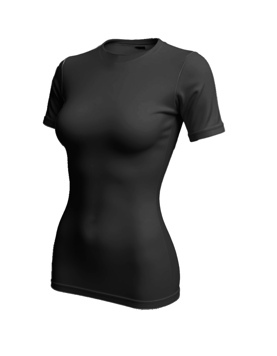 Black Basic short sleeve