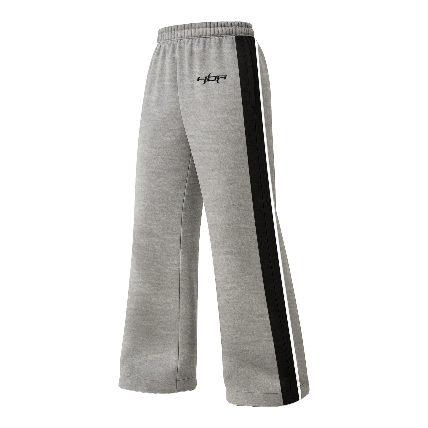 Grey Paneled Pants