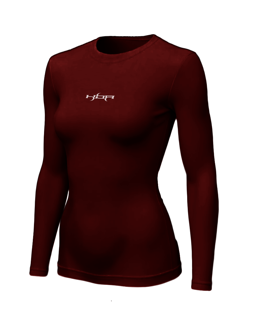 Burgundy HBA long sleeve