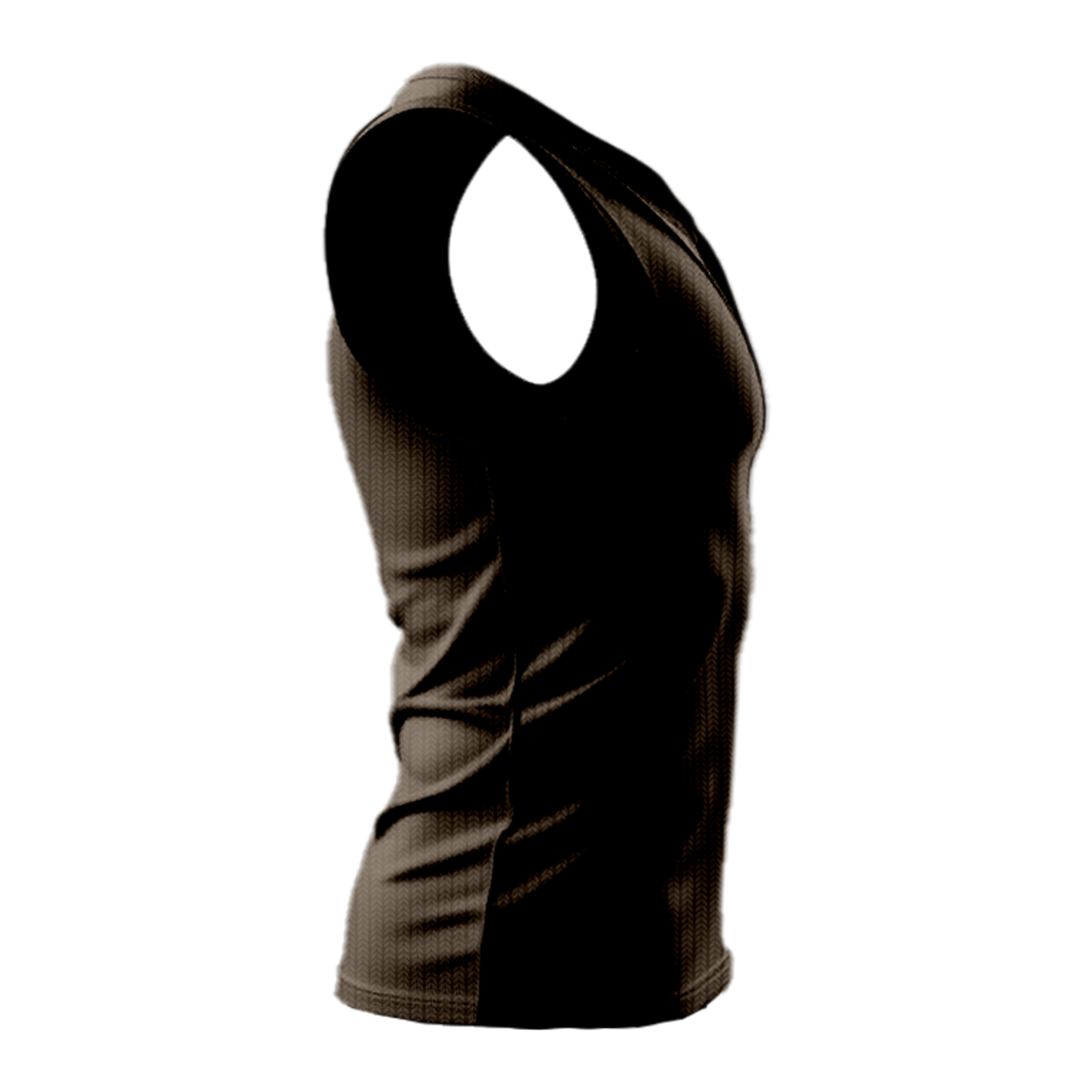 brown Ribbed tank top