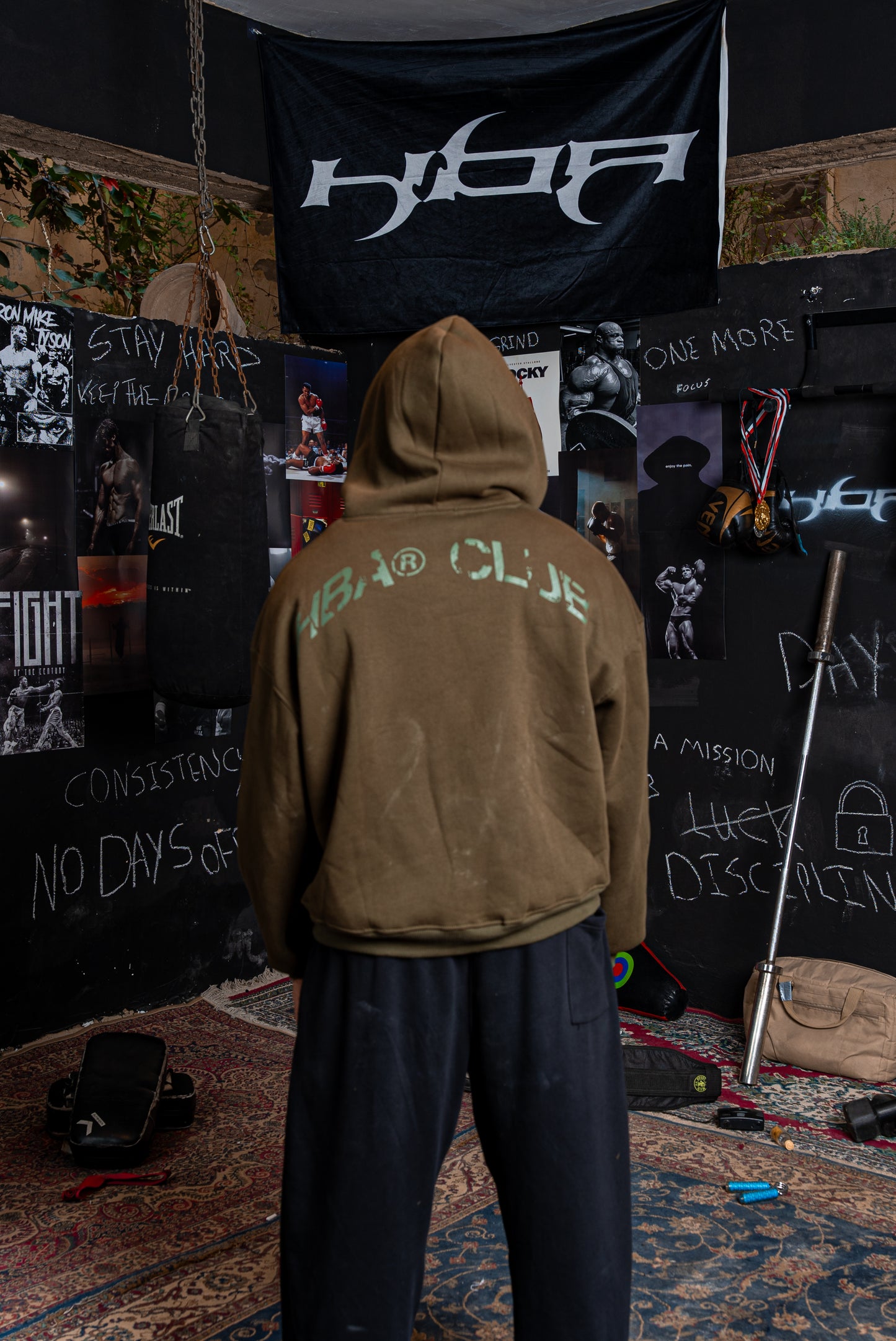 ARMY GREEN HBA-CLUB ZIPPER