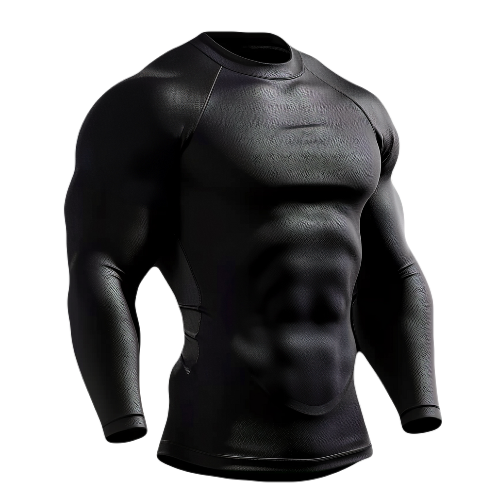 Black Basic compression long sleeve