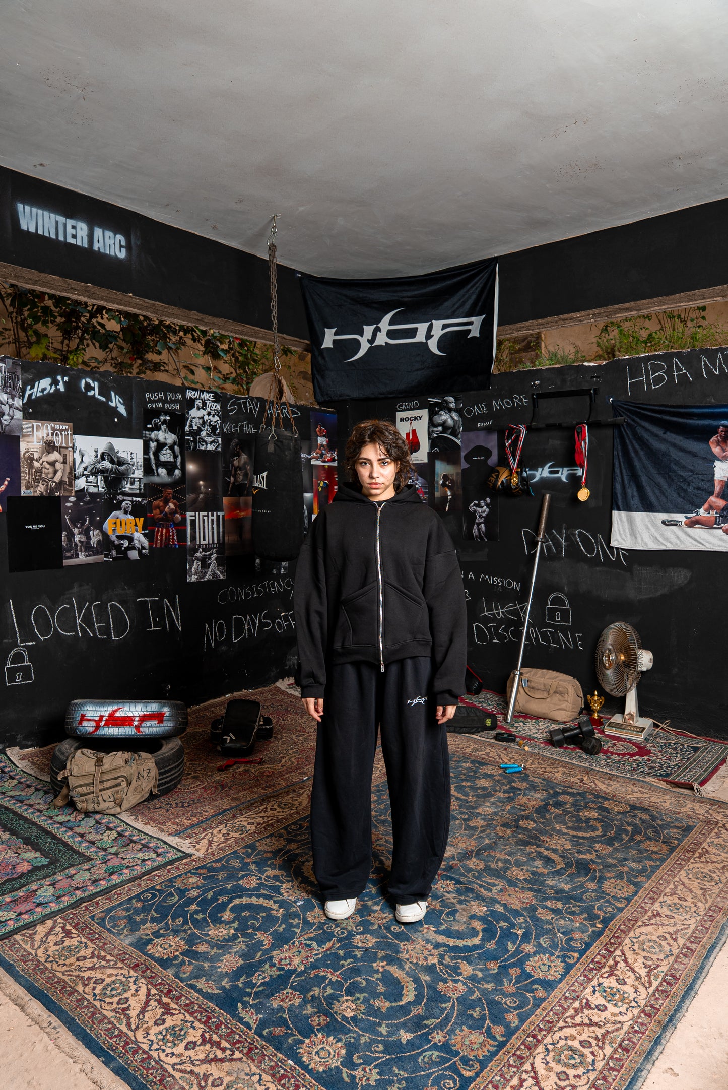 BLACK HBA-CLUB ZIPPER