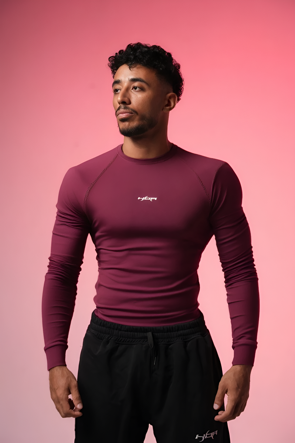 Burgundy HBA long sleeve
