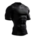 Black Basic compression short sleeve