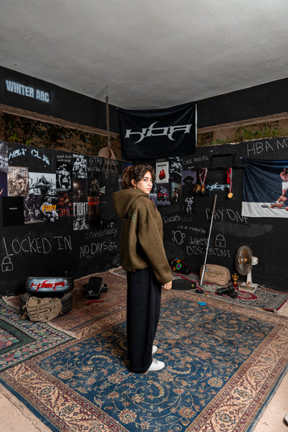 ARMY GREEN HBA-CLUB ZIPPER