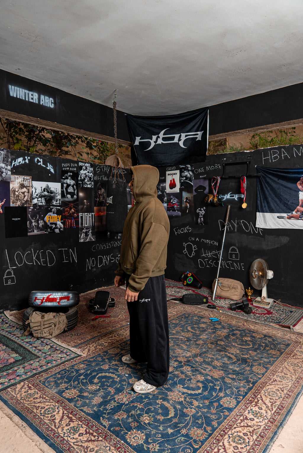 ARMY GREEN HBA-CLUB HOODIE