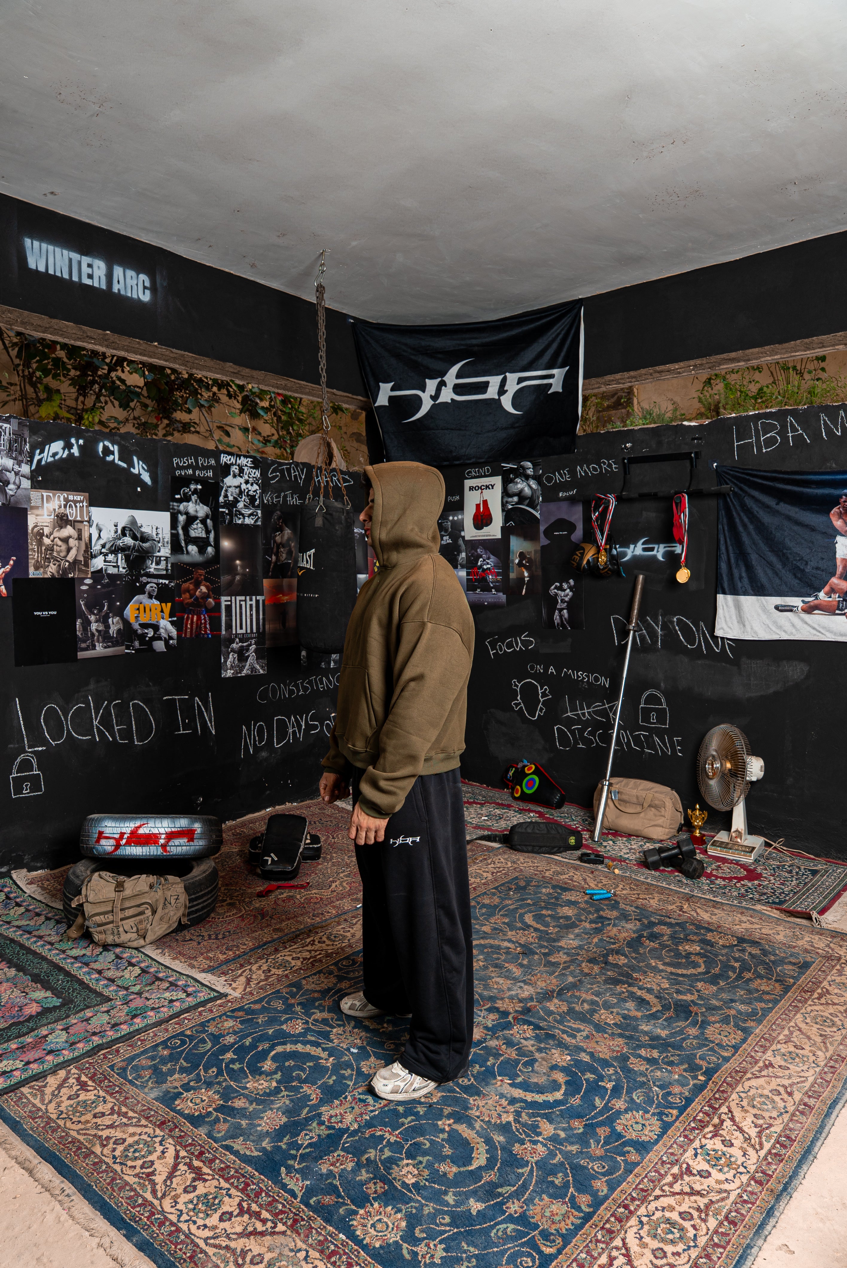 ARMY GREEN HBA-CLUB HOODIE