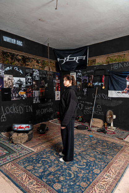 BLACK HBA-CLUB HOODIE