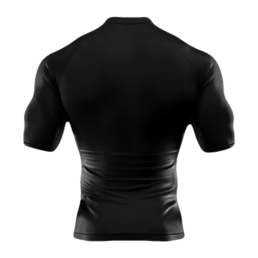 Black Basic compression short sleeve