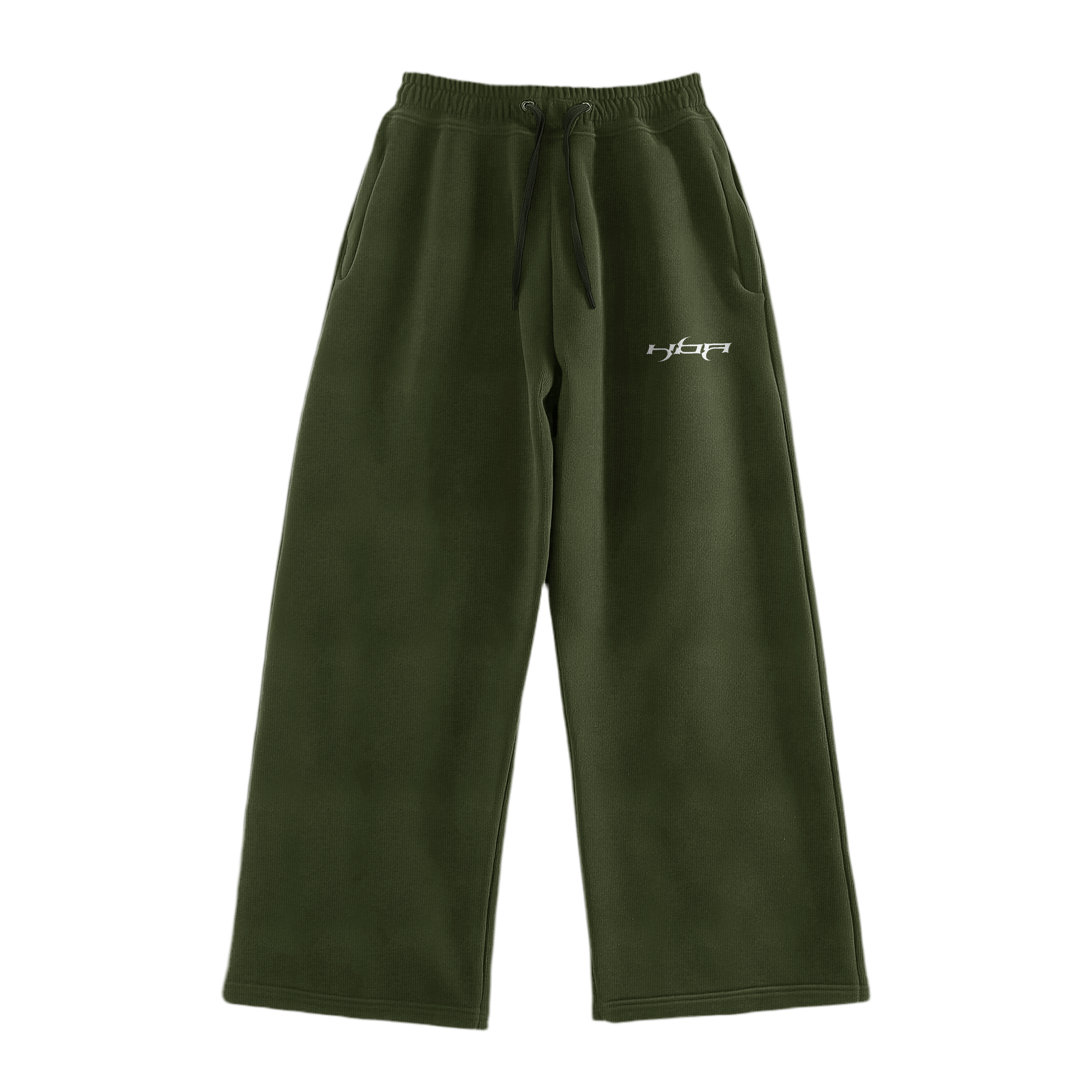 Army green basic pants
