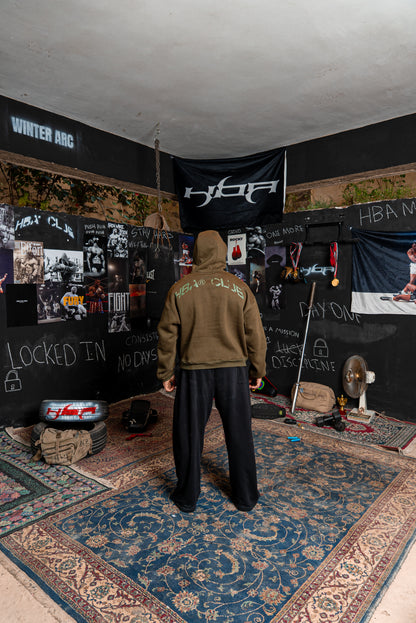 ARMY GREEN HBA-CLUB HOODIE