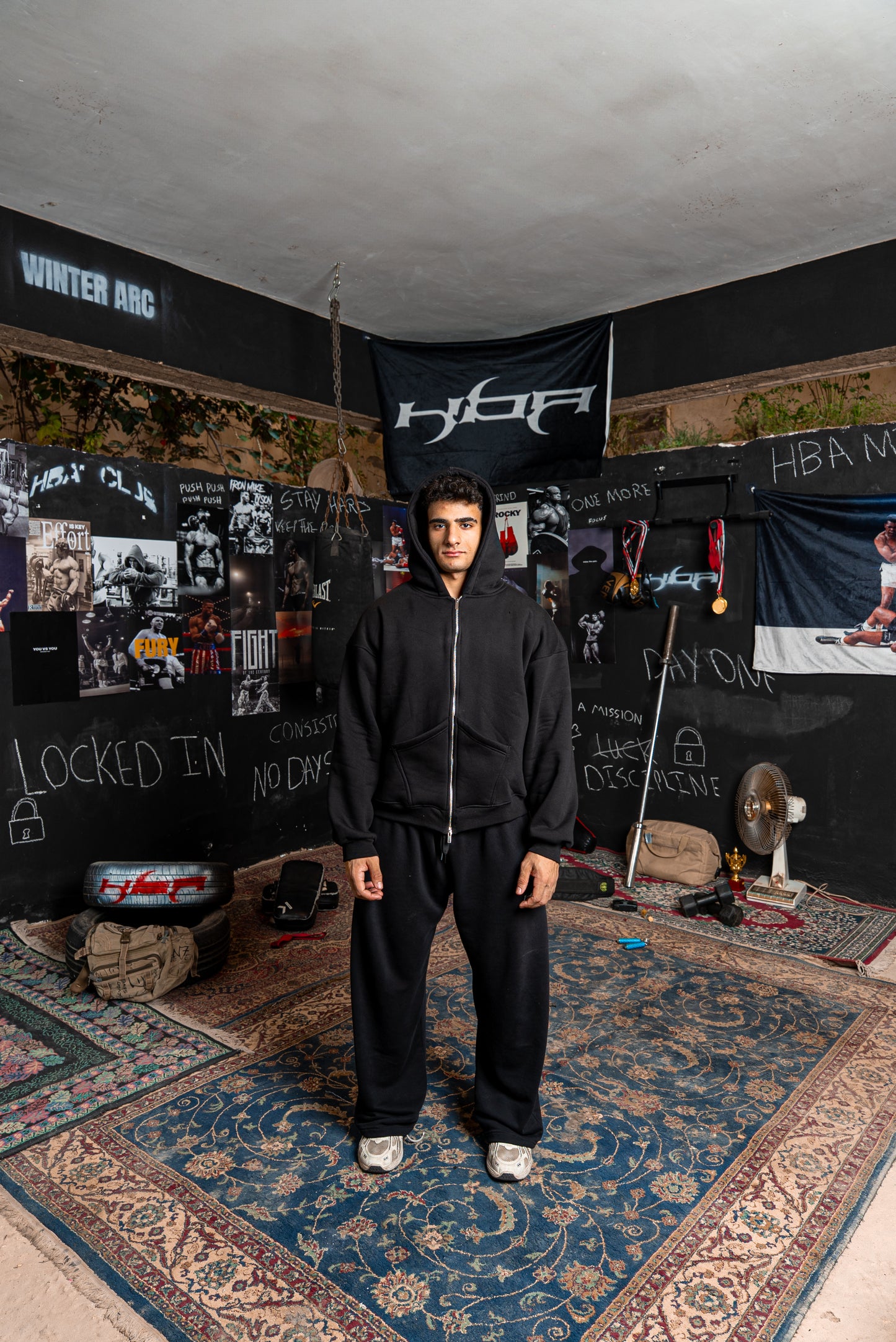 BLACK HBA-CLUB ZIPPER