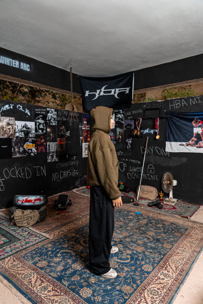 ARMY GREEN HBA-CLUB ZIPPER