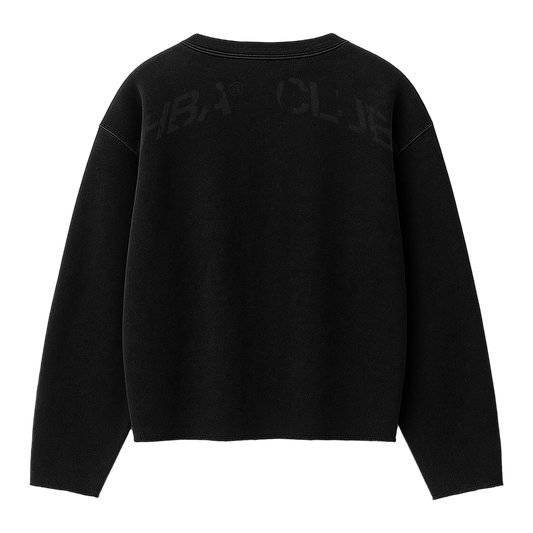BLACK HBA-CLUB CREWNECK