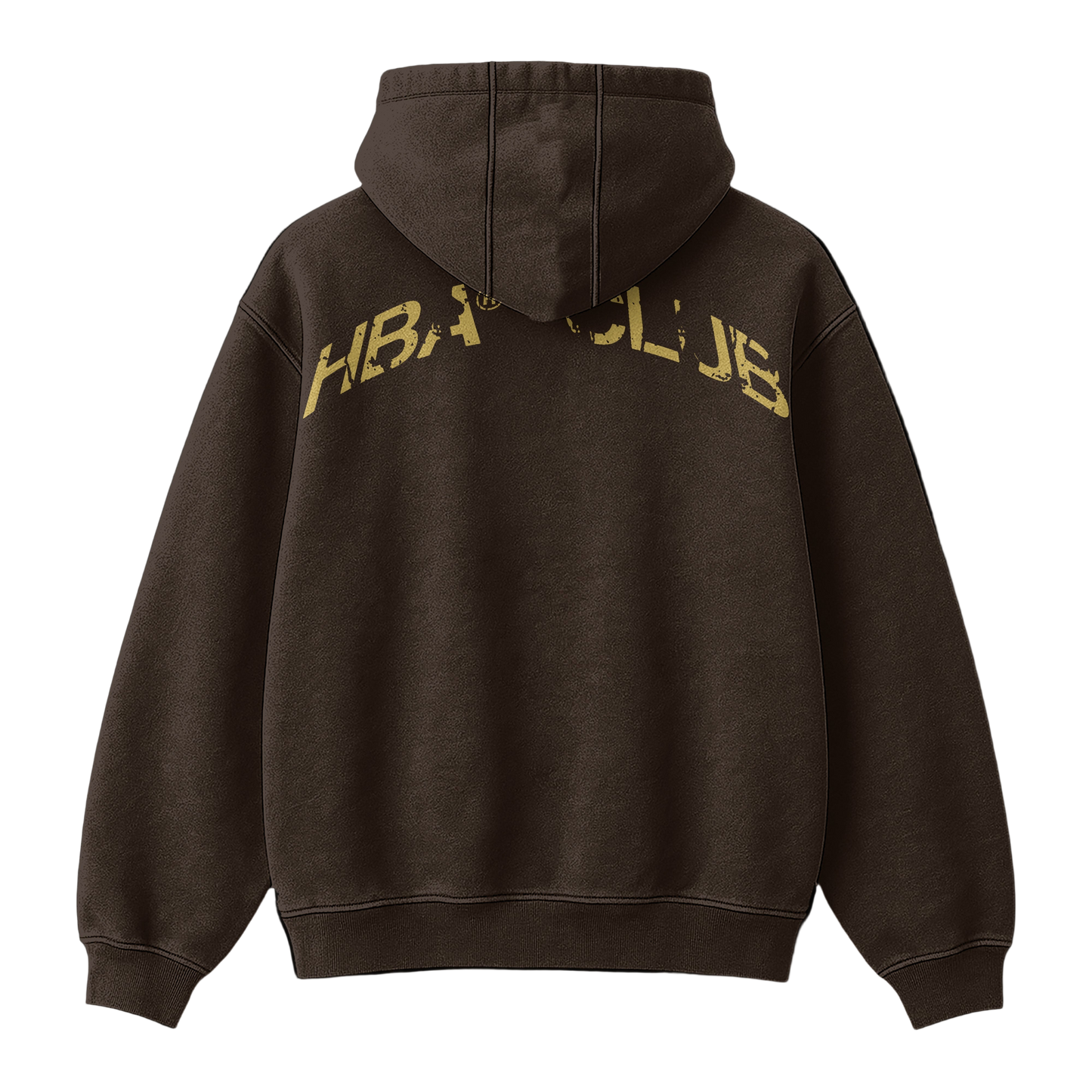 DARK BROWN HBA-CLUB HOODIE