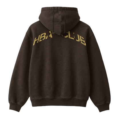 DARK BROWN HBA-CLUB HOODIE