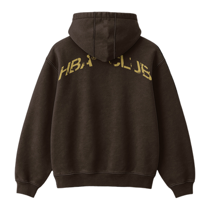 DARK BROWN HBA-CLUB ZIPPER