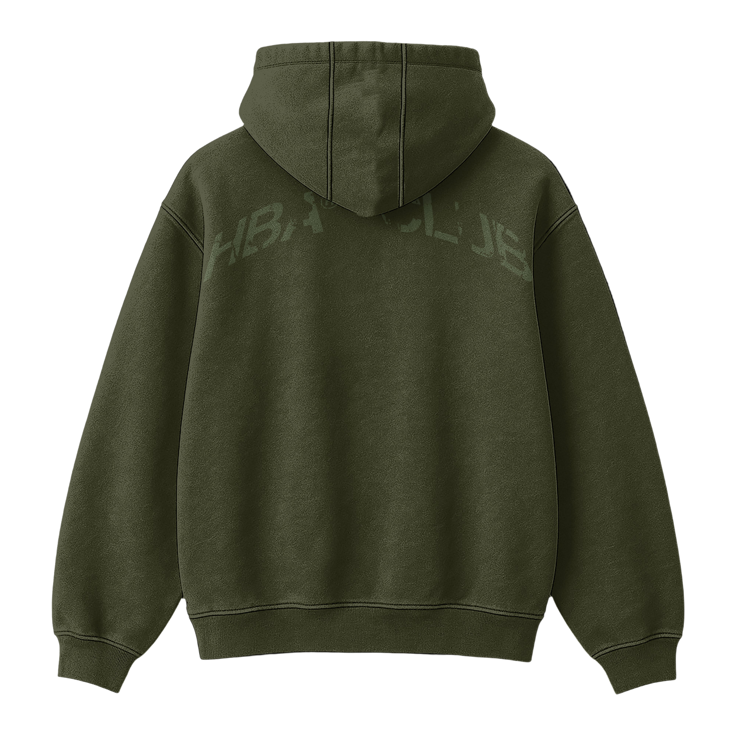 ARMY GREEN HBA-CLUB ZIPPER
