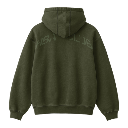 ARMY GREEN HBA-CLUB ZIPPER