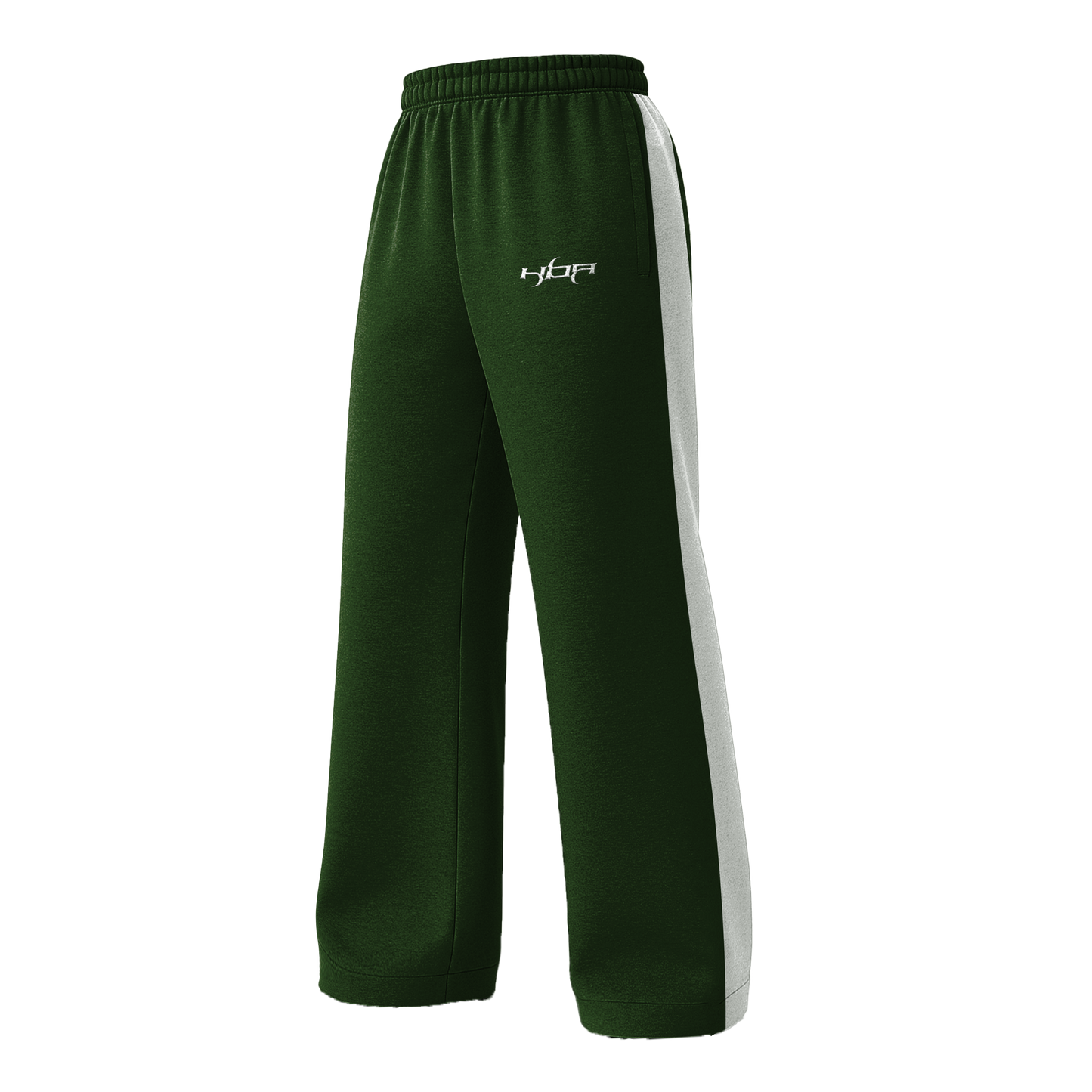 olive Paneled Pants