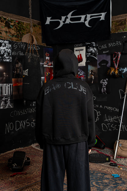 BLACK HBA-CLUB HOODIE