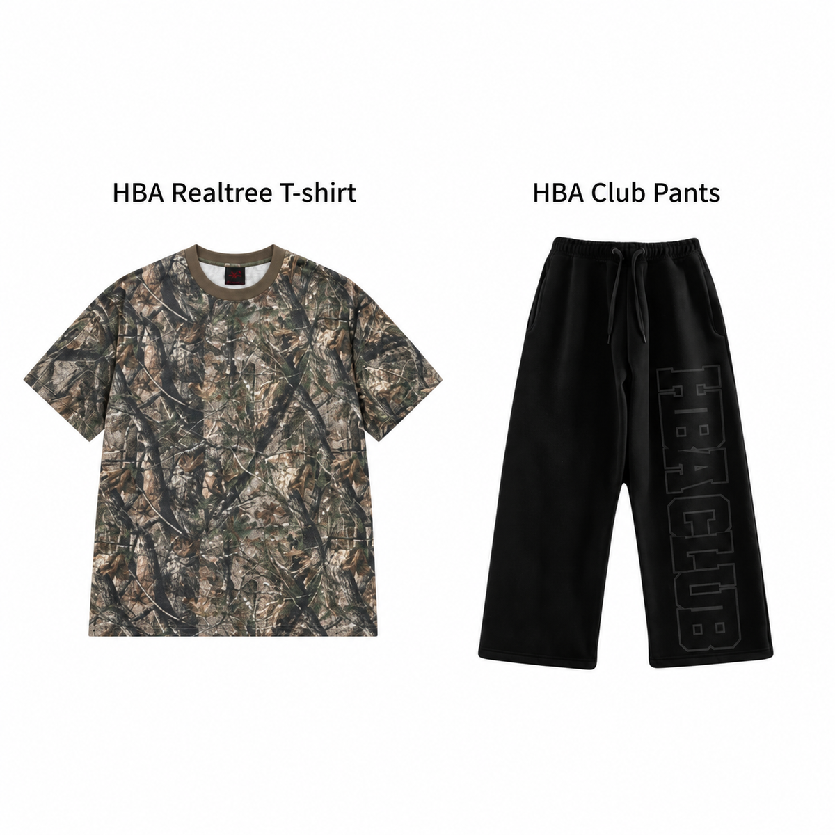 HBA CLUB Pants X REALTREE T-SHIRT Bundle