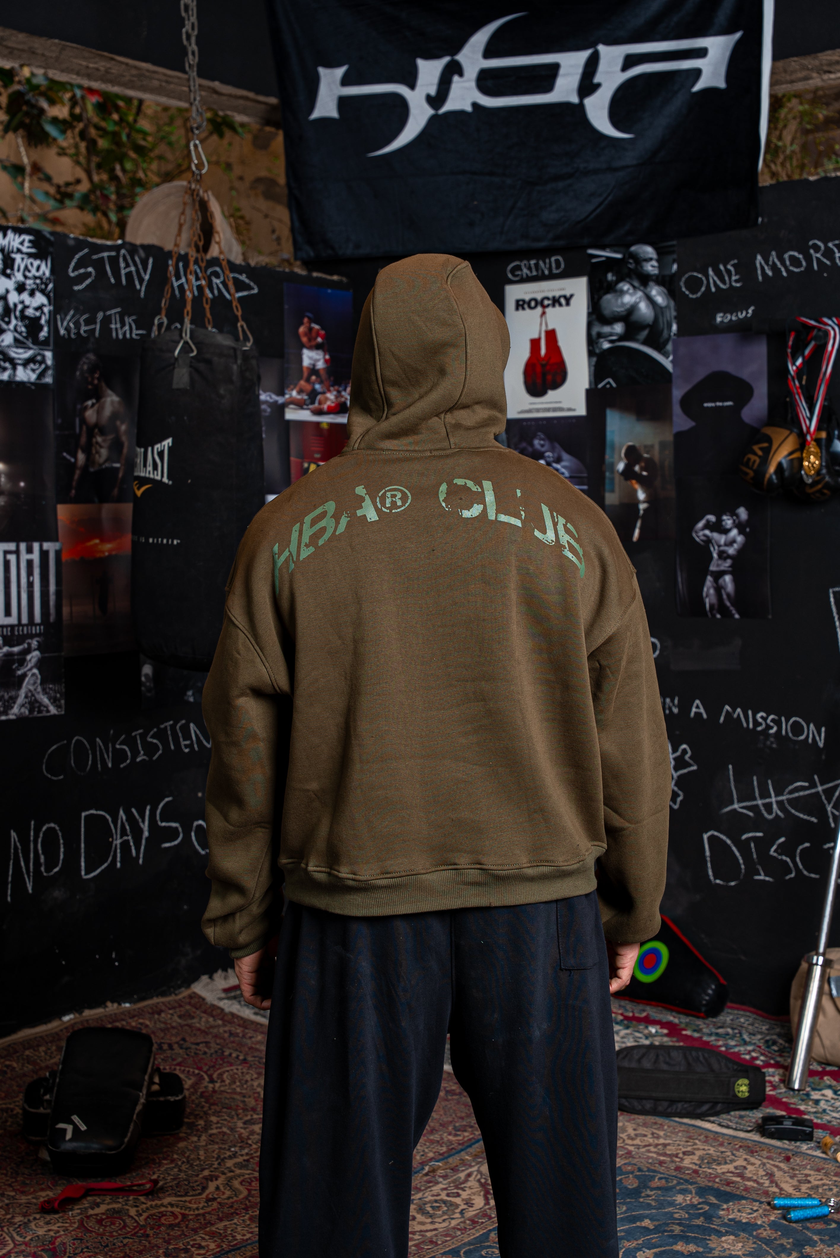 ARMY GREEN HBA-CLUB HOODIE