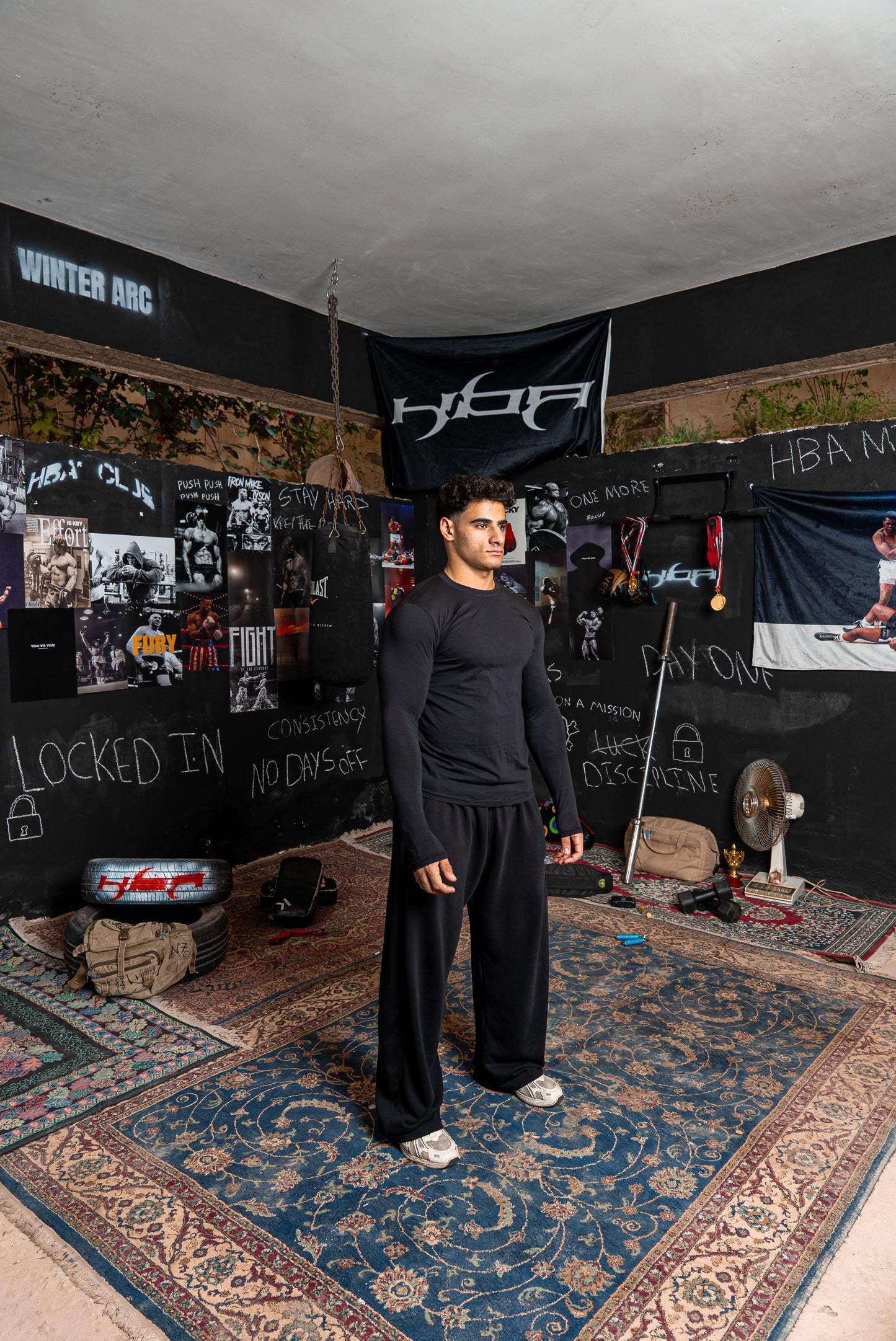 BLACK HBA Slim Fit T-Shirt