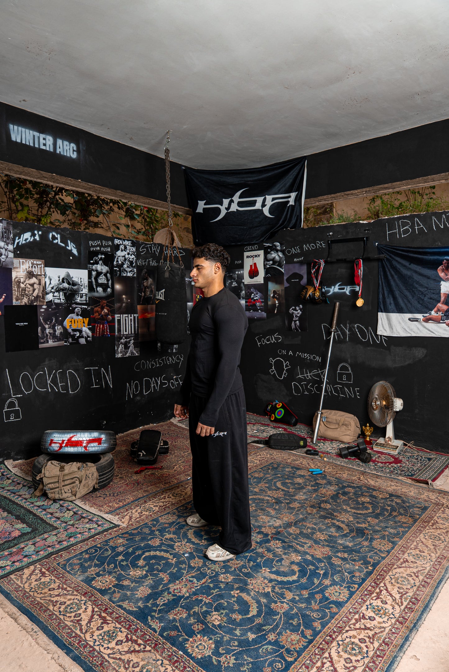 BLACK HBA Slim Fit T-Shirt