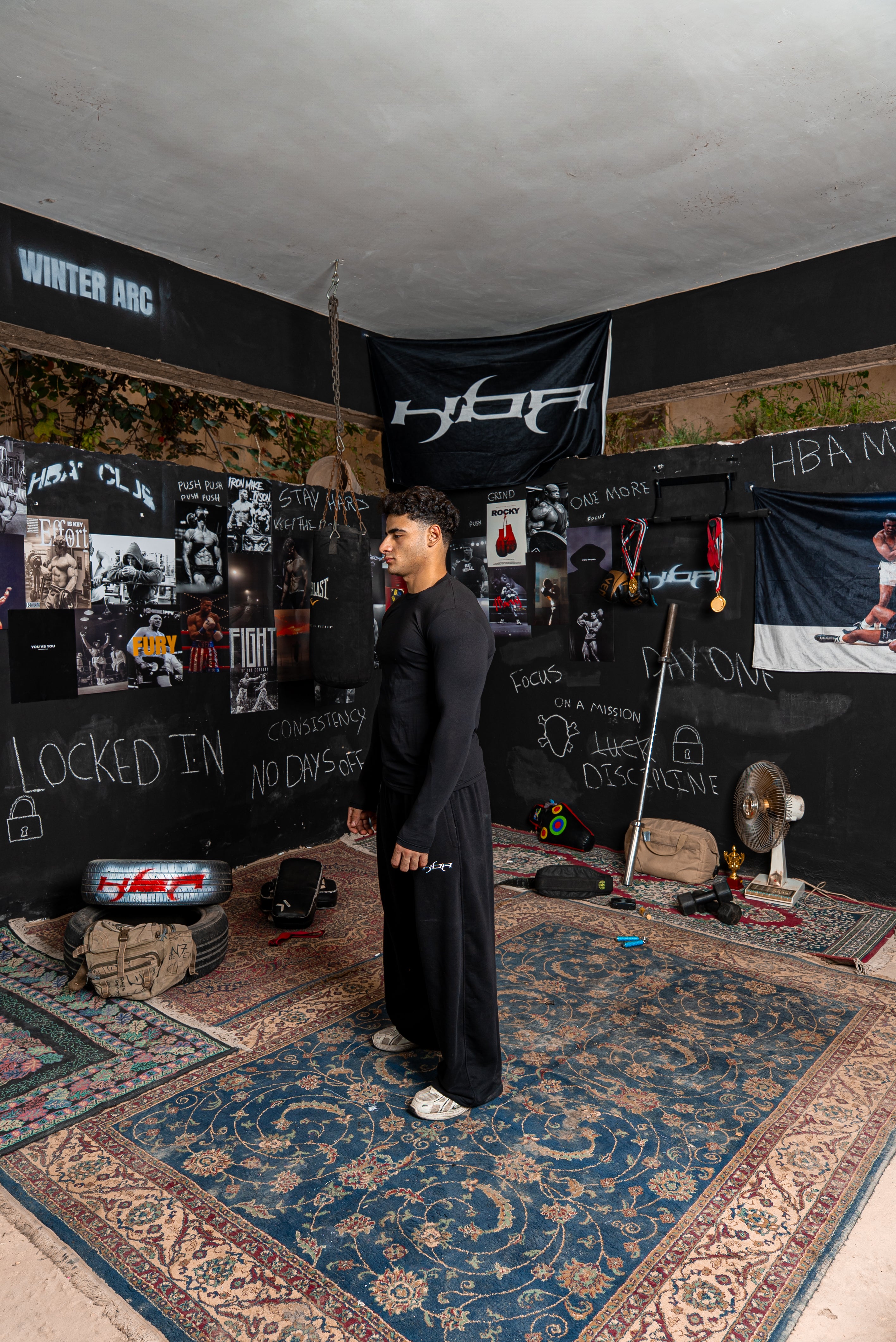 BLACK HBA Slim Fit T-Shirt