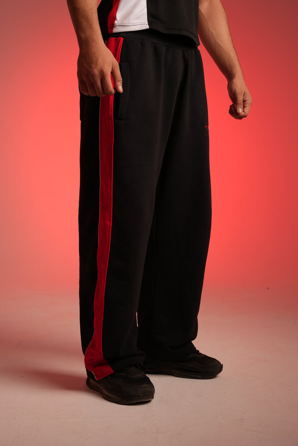 Black Paneled Pants