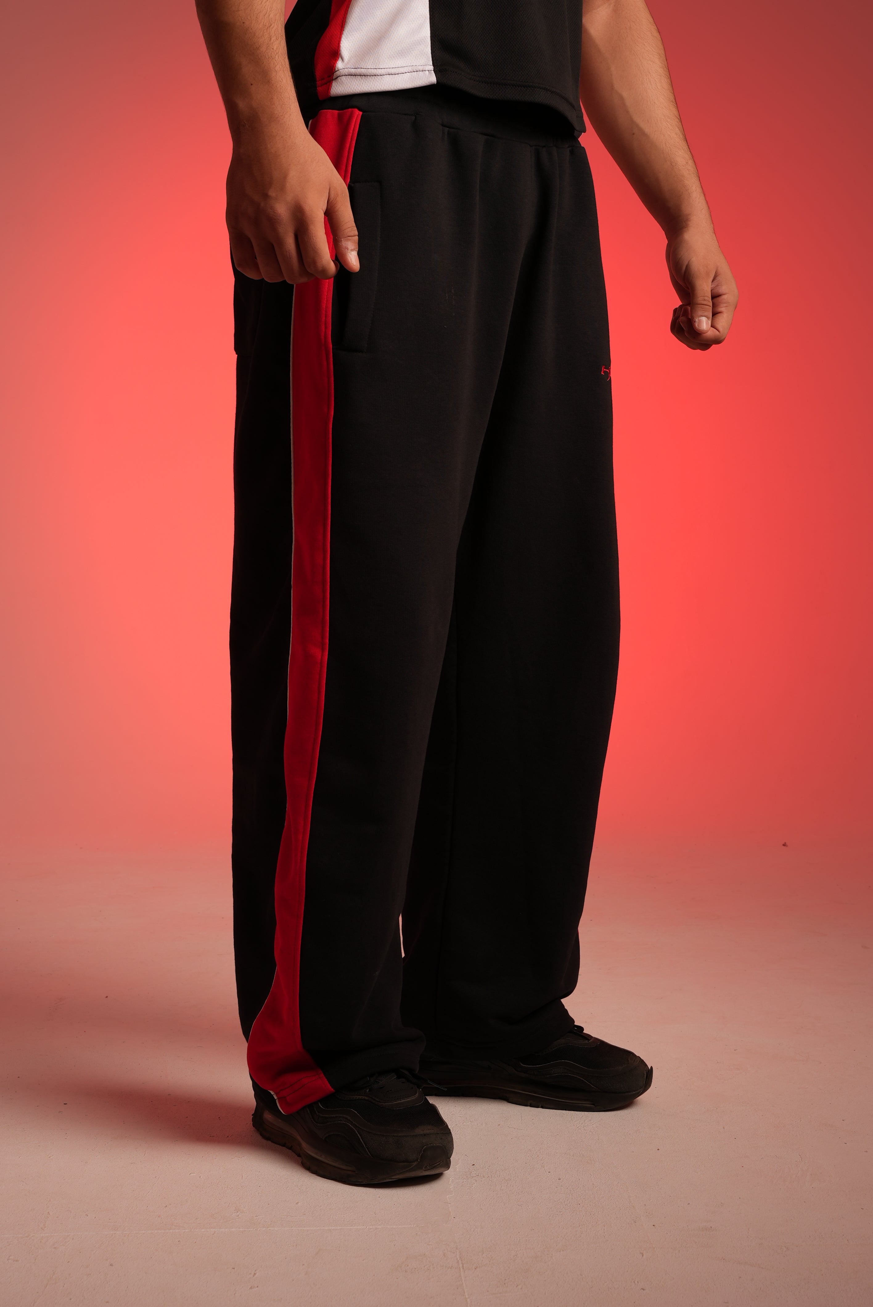 Black Paneled Pants