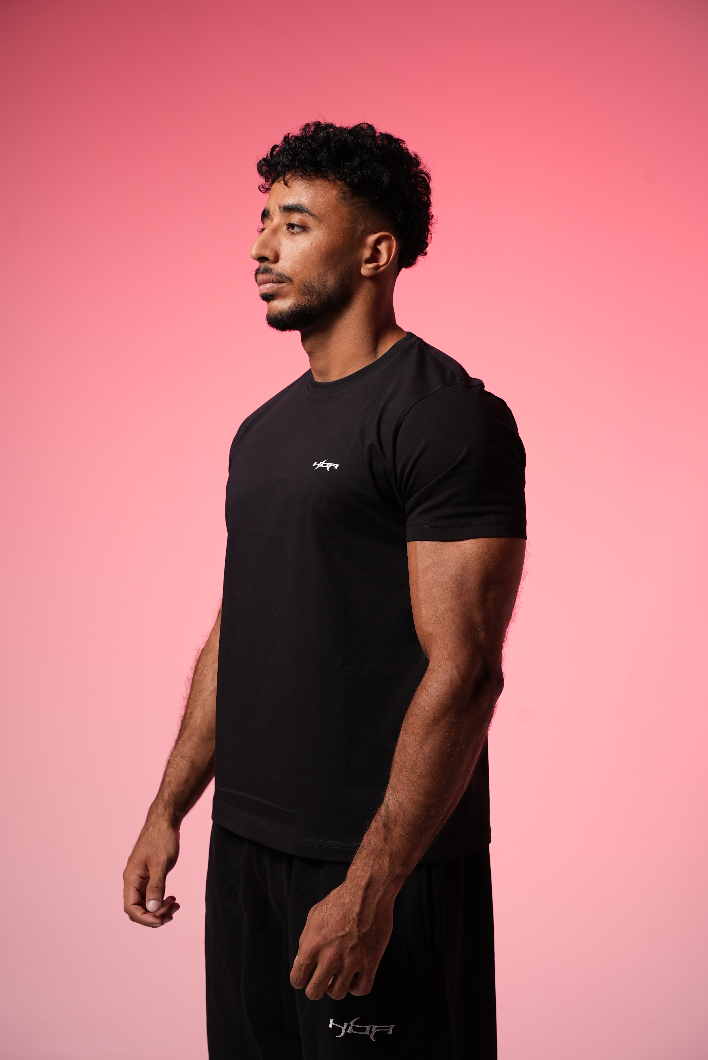 Basic black regular t-shirt