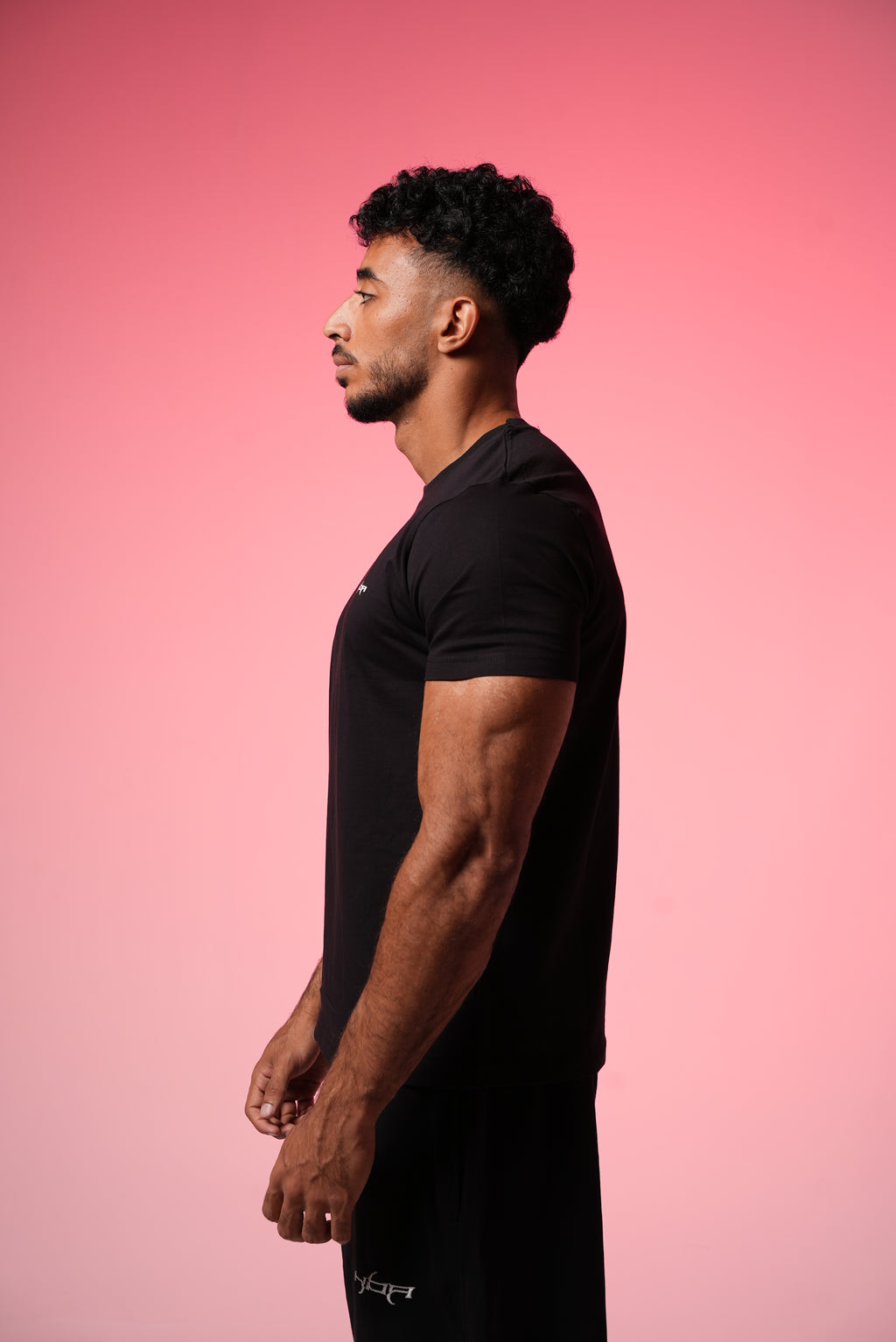 Basic black regular t-shirt