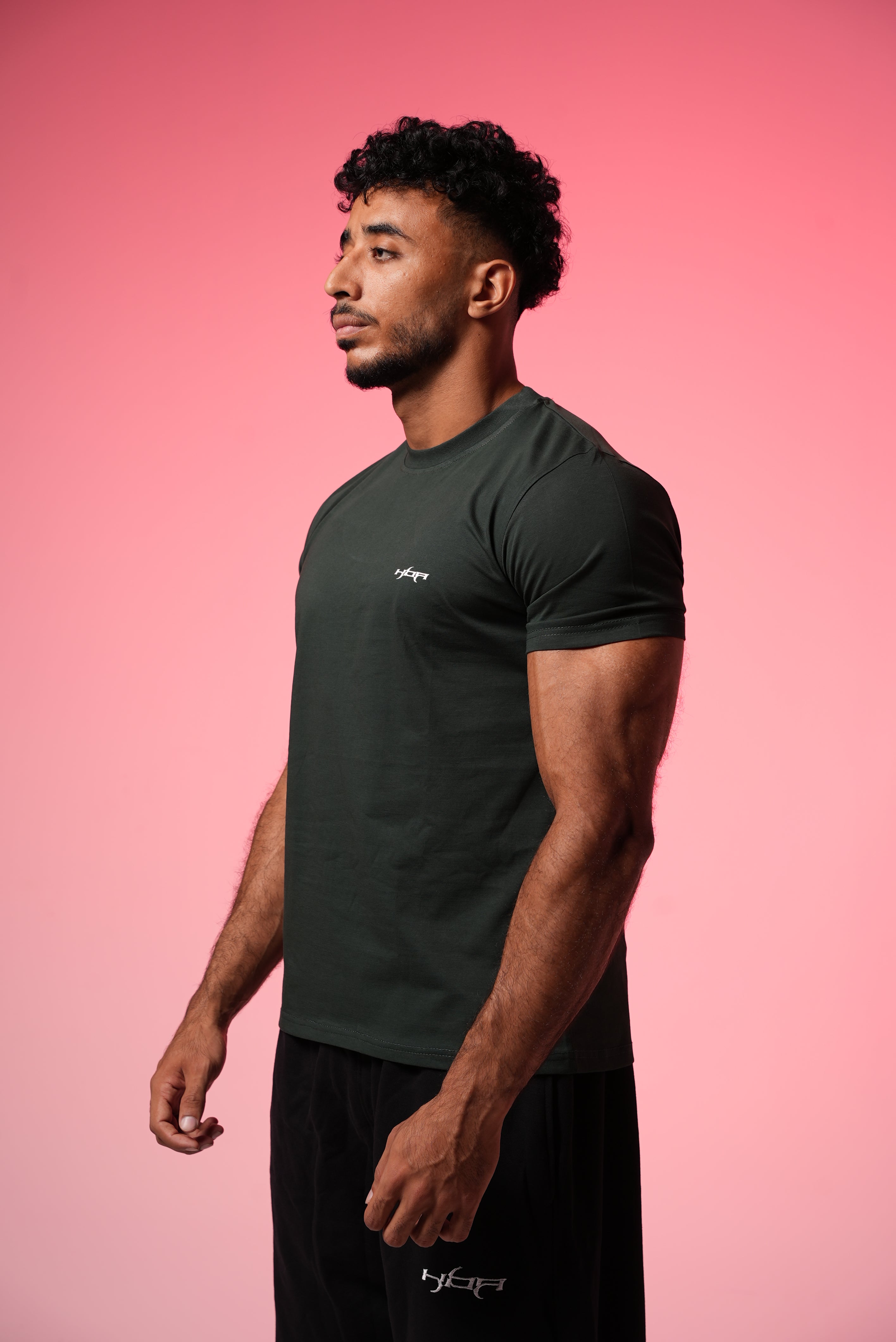 Basic olive regular t-shirt