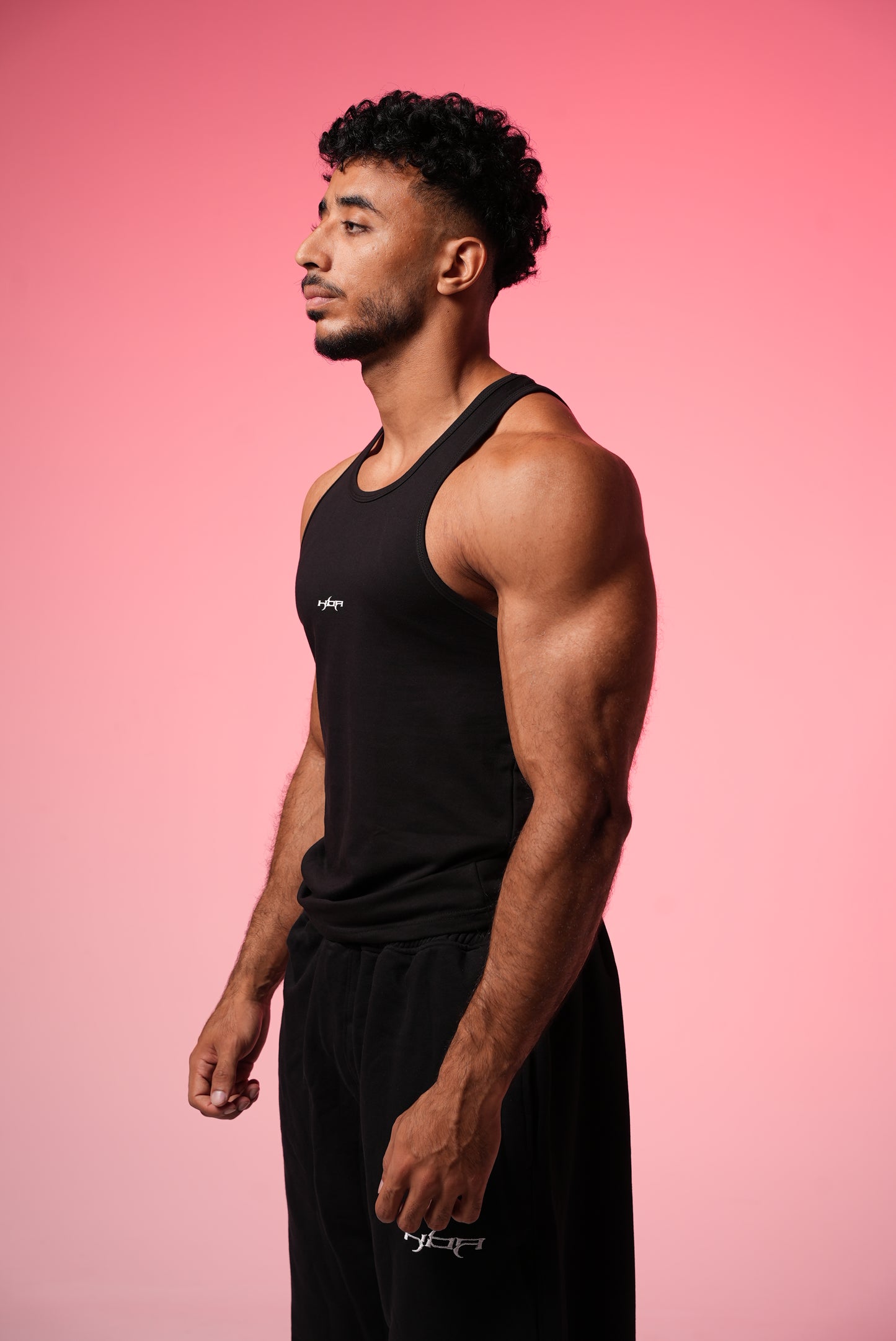 Black tank top