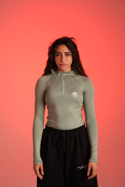mint quarter zipper