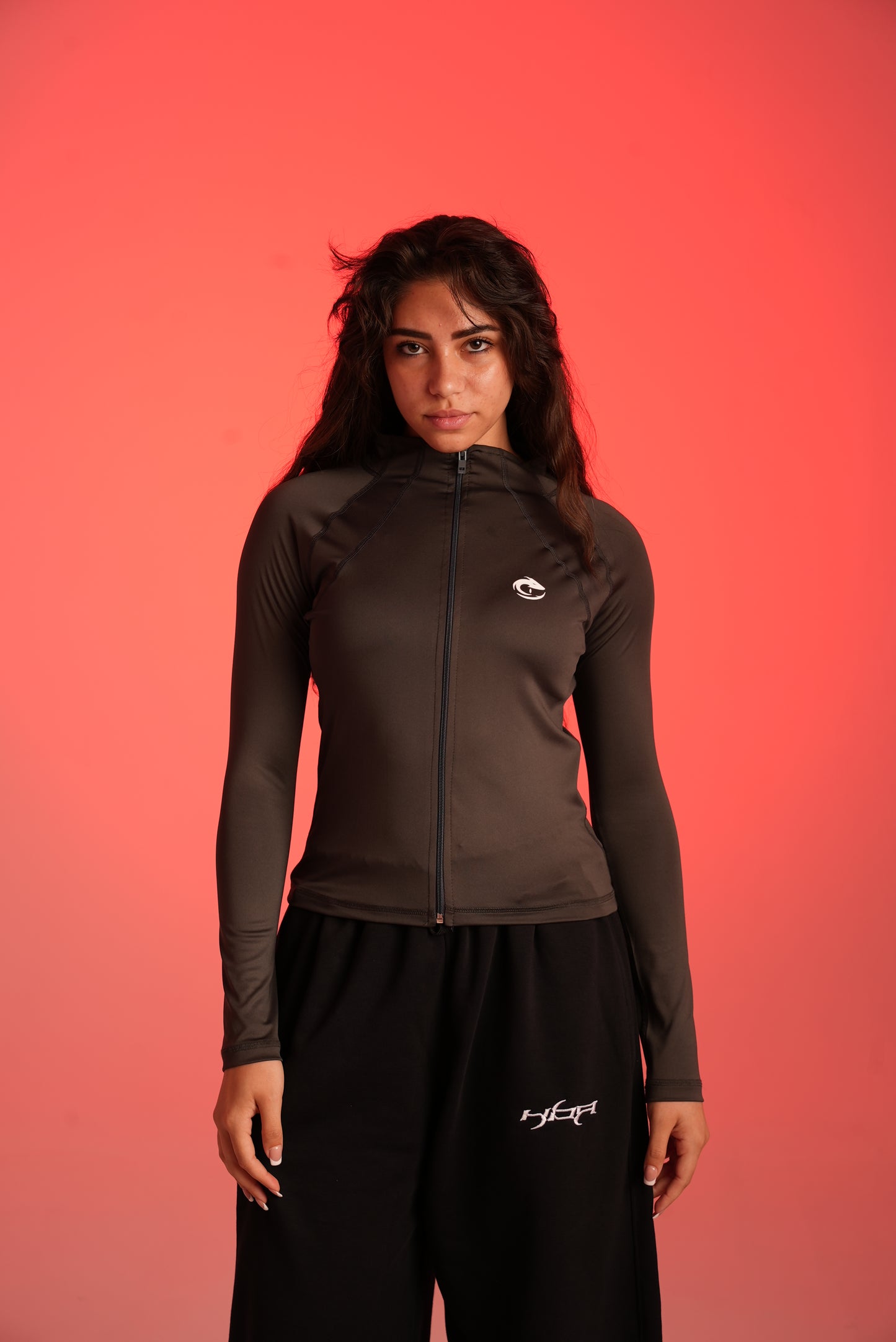 dark grey full zipper