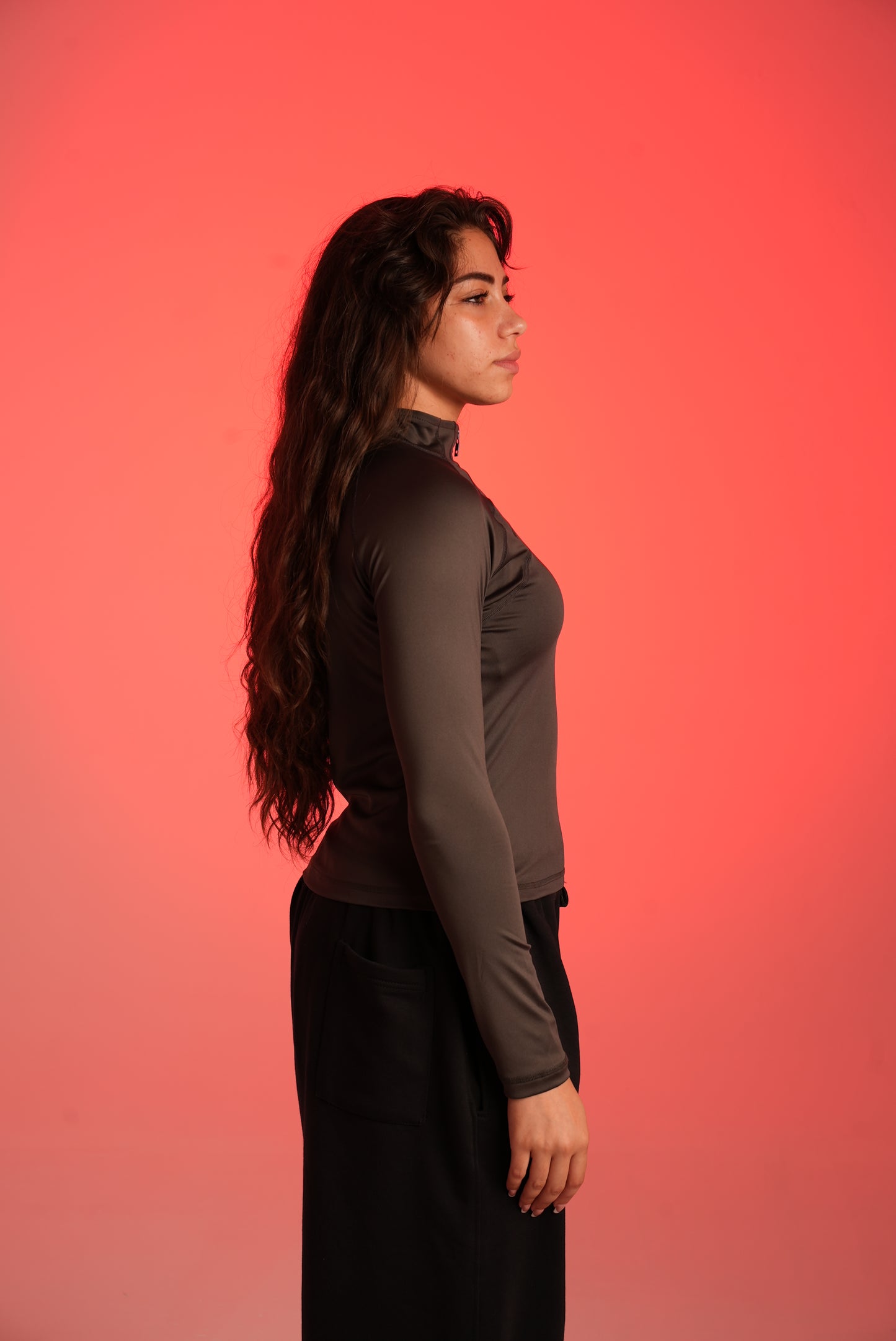 dark grey full zipper