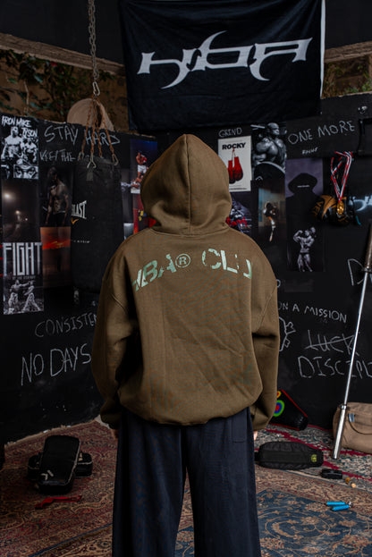 ARMY GREEN HBA-CLUB ZIPPER