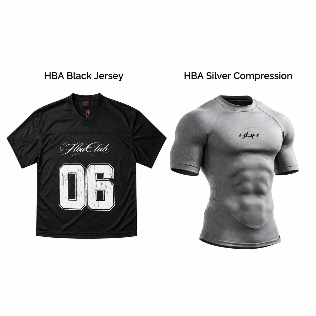 Black HBA Club 06 Jersey X Silver Compression Bundle