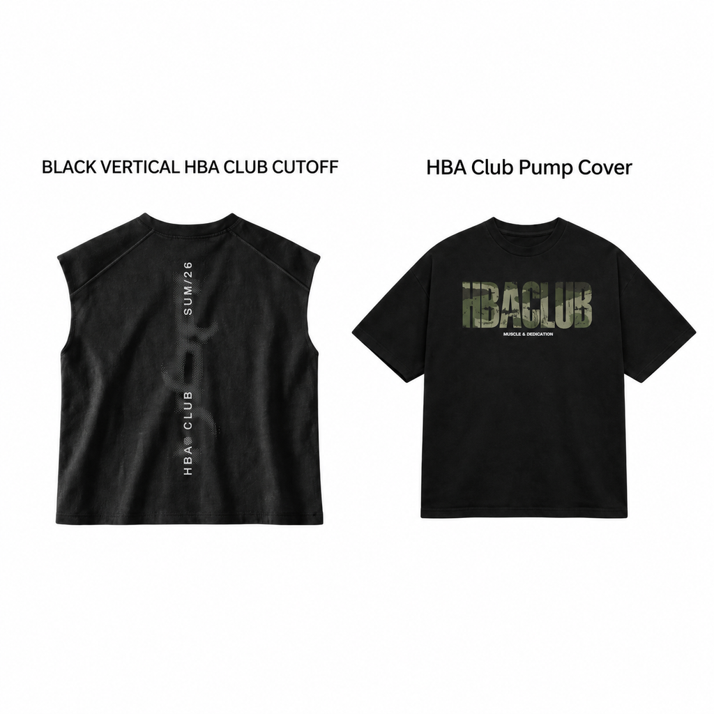 BLACK HBA CLUB PUMP COVER X BLACK VERTICAL HBA CLUB CUTOFF