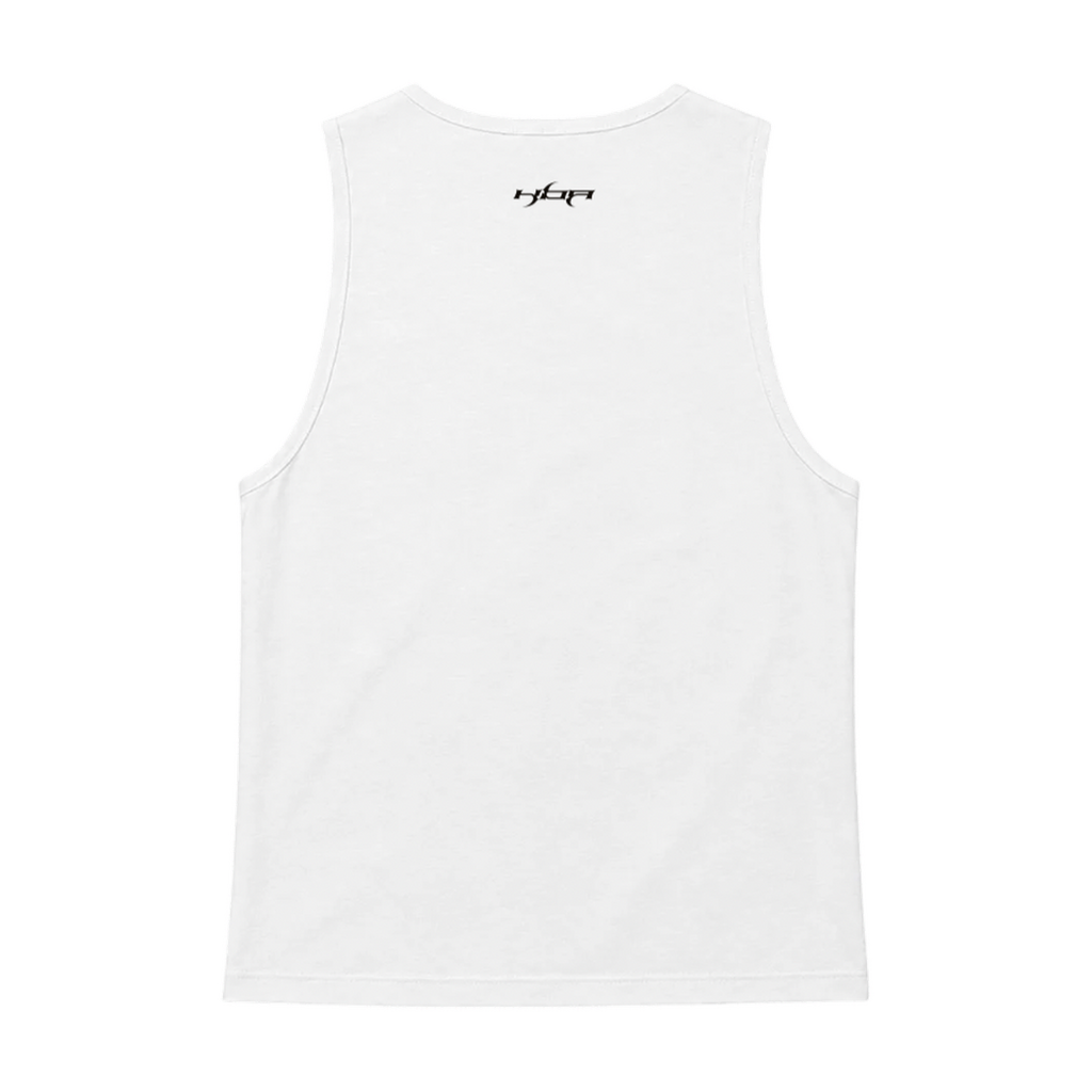 White Ribbed tank top