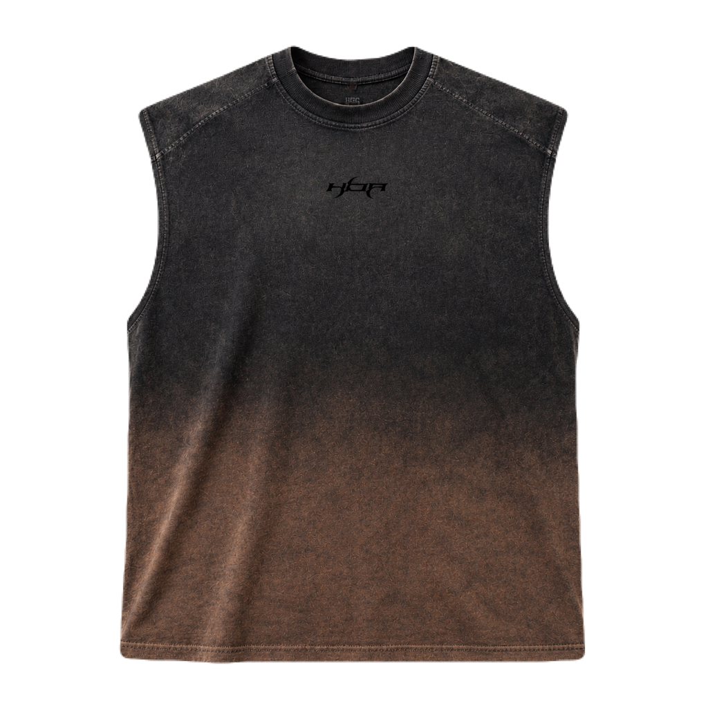 Brown faded Cutoff