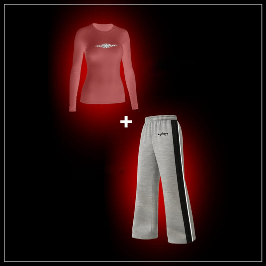 Cosmic Dust Long Sleeve X Grey Paneled Pants bundle